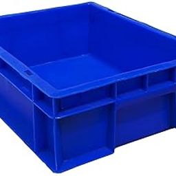 Supreme- Plastic Storage Multi-Purpose Box Rectangular Use Crates -(400x300x120mm) Blue.-12