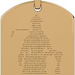 Jewel Loom Hanuman Chalisa and Gada Micro-carved Tag Stainless Steel Necklace for Men | Locket and Pendant Necklace for Men and Guys-image-25