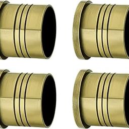 FAST WTW02 Heavy Brass Antique Wall to Wall Concealed Brackets for 1 Inch Stainless Steel Curtain Rod (4)-29