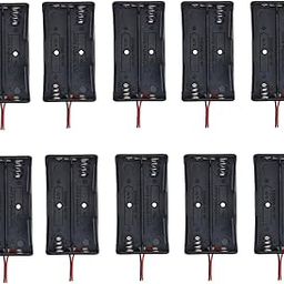 Electronic spices 2 x 3.7V 18650 Battery Holder, Battery Holder Case Wire Leads (10)-27