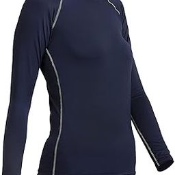Compression Top Full Sleeve Tights Men & Women T-Shirt for Sports (S, Women-Navy)-image-45