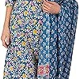 Women's Cotton Embroidered Straight Kurta with Pant and Dupatta Set-image-83
