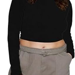 Women's Cotton Blend Basic Sexy Solid Crop Top Scoop Neck Slim Fit Full Sleeve Saree Readymade Saree Blouse L1702-image-10