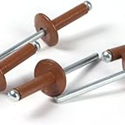 HPL Facade Fixing Colour Rivets (Chinto Pine - 8003) Size - 48 * 19 * 14MM (200 Pcs Per Box) Ideal for Brown HPL Sheet-24