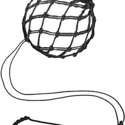 Football Kick Trainer Adjustable Boys Football Skills Soccer Ball Net Kicker Black | 1Soccer Return Trainer Net(Not Include Ball)-picture-0