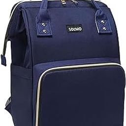 Amazon Brand - Solimo Baby Diaper Bags For New Born Baby for Mothers | Maternity Waterproof Bags for Travel | Multiple Pocket to Easily Organise Baby Essentials Diaper Backpack for Moms-image-79