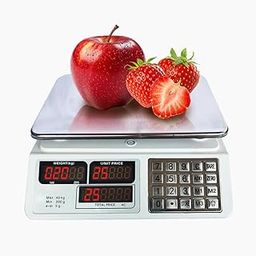 Atom Price Computing Weight Machine with 40 kg Capacity for Grocery, Supermarkets & Bakery, Dual Display, Numerical Keypad, 2 Power Supply & Tare Function | Atom A PRC 829 C With Power Cord.-image-85