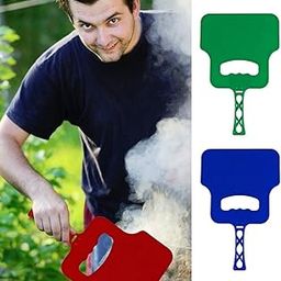 Inditradition Barbecue Hand Fan | Plastic Manual Fan for BBQ Flame Blower (Pack of 2, Multicolor)-image-26