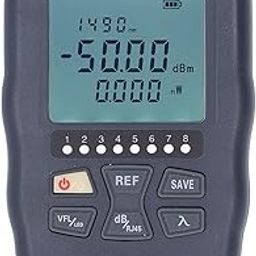 VFL Fiber Optic Power Meter, 20KM 10 Wavelength Red Light Fiber Net Cable Tester 850-1650nm Quick Auto Power Off Function for Office Building (ââ‚¬â€˜70 to +10dBm)-30