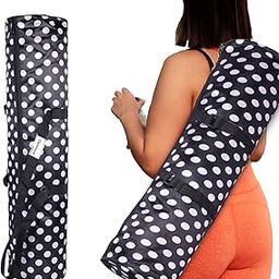 STRAUSS Yoga Mat Bag with Shoulder Strap | Washable & Durable Yoga Mat Cover Bag | Travel, Yoga & Gym Shoulder Bag | Along with Side Pocket | Ideal for Men & Women, (Black)-image-71