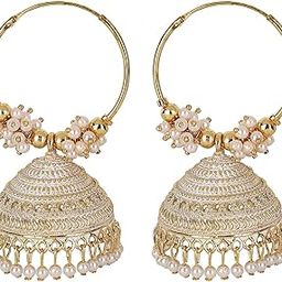 Latest Stylish Traditional Hoop Jhumki Earrings for Women & Girls-image-80