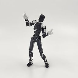 Dummy 13 Action Figure Robot | Fully Articulated Robot Toy | 3D Printed (Black Armour)-27
