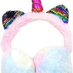 Unicorn Earmuffs Warm Cute Winter Ear Warmers Portable Soft Plush Ear Muff for Women Kids Girls-image-78