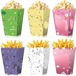 buersur Kitty Party Popcorn Boxes/Bucket - 24 PCS Popcorn Bags for Party Cool Popcorn Bowl kitty and friends Party Favors-Popcorn Containers Popcorn Boxes for Kids Birthday Decorations- 6 Pattern-picture-19