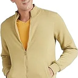 amazon brand - symbol Men Cotton Blend High Neck Fleece Sweatshirt-picture-42