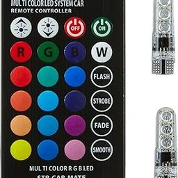 Kingsway LED Parking Bulb with IR Remote for All Cars and Bikes (Pack of 2, Small, Multi-color)-picture-12