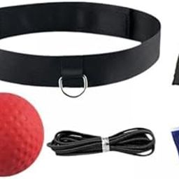 SECRET DESIRE Creations 2xBoxing Ball Headband Fitness Boxing Gear Agility Punching Ball Red-image-41