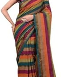 WOMEN STRIPE COTTON SAREE-image-87
