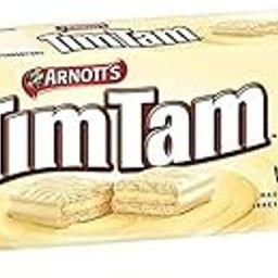 TimTam White Chocolate Biscuits Crunchy, Rich With A Creamy Filling 165gm (Australia)-image-50