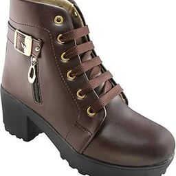 Women's Ankle Length Block Heel Stylish Fashionable Boots For Women-image-58
