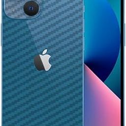 Compatible for Apple iPhone 13 Mini Back Skin Sticker/Vinyl wrap/Protective Film Mobile Skin Carbon Fiber 3D (Transparent) by Candeal Mizhan (Only Back)-image-0