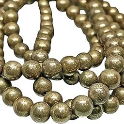 Blue bijoux Natural Stone Pyrite Beads 8MM Polished Smooth Round Gemstone Beads for Jewelry Making-image-77