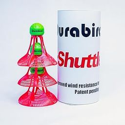 DURABIRD Replacement for weak Plastic shuttles. Durable Plastic Outdoor Badminton Shuttlecocks with Wind Resistance, Pack of 3 Airshuttles-image-60