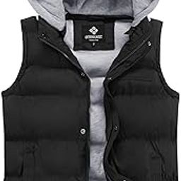 Men's Winter Puffer Vest, Sleeveless Jacket with Padded and Detachable Hood - Ideal Outerwear for Cold Weather-image-79