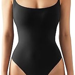 Women Sexy Square Neck Backless Bodysuit-image-66