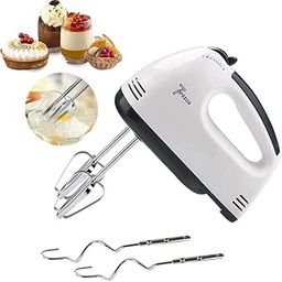 260 Electric Hand Mixer,Hand Blender, Egg Beater, Cake maker, Beater Cream Mix, Food Blender With Stainless Steel Attachments-4