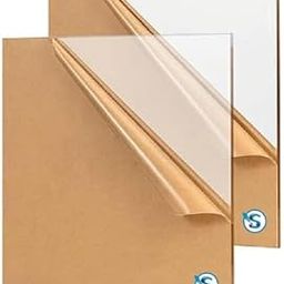 Acrylic Sheet 12 X 12 inch,2mm, (Pack of 2 Acrylic Sheets) Transparent, for Art & Craft, Painting, School Projects, Signage,DIY, Office, Wedding, Decorations, Photo Frames (2,12 x 12 Inch)-image-86