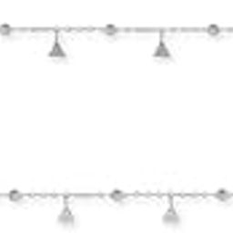 Shimmer Triangle Silver Anklet-image-53