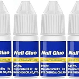 NOORANA Strong Nail Glue for Acrylic Nails | Quick-Dry, Long-Lasting Nail Adhesive | Nail Tips & Press-On Nails Glue | Salon Quality, Easy to Use – 10g Bottle (pack Of 4)-image-42