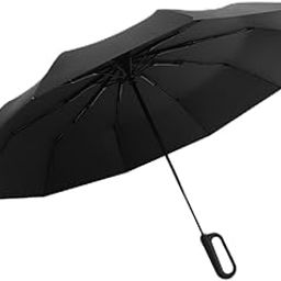 Little Surprise Box Premium Light Navy Convenient U Handle Grip 3 Fold Auto Closure Umbrella For Adults-33