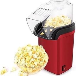 Imperial Hot Air Popcorn Maker Machine, Oil-Free, 2-3 Minutes Quick Pop, Red-picture-15
