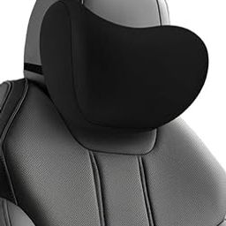 DETAILR Car Neck Pillow with Memory Foam for Driving Comfort | Ergonomic Headrest Cushion for Neck & Shoulder Pain Relief | Washable Cover & Strap | 1PC Black-image-33