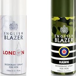 English Blazer Body Spray london +hawk 150ml (Pack of 2)-image-18