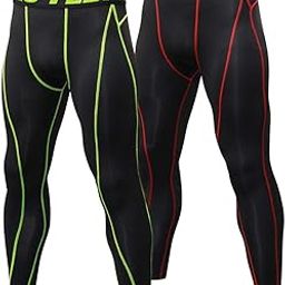 2 Pack Men Quick Dry Running Leggings Compression Tights Gym Training Fitness Sport Trousers Leggings Male Underwear-image-35