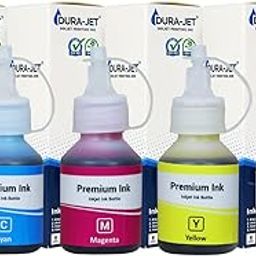 DURA-JET Compatible Refill Dye Ink For Brother DCP- T220, T300, T310, T420, T500, T520, T820, T920, T510, T910, T710, T4000W, T4500DW, T300W, T800W, T700,T710W, T810W Printer - (70gm x C/M/Y/K) Compatible Ink Bottles - 501408-32