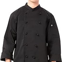 Chef Works unisex adult Montpellier Coat chefs jackets, Black, X-Large US-image-52