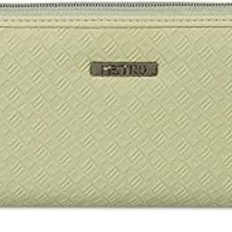 Women Green Faux Leather Casual Clutch with Premium Metal Logo (95-136)-image-92