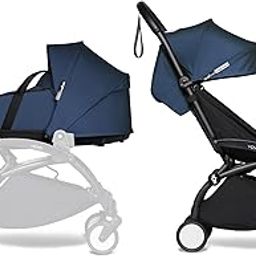 Babyzen Yoyo Foldable Stroller - Includes Bassinet (Navy Blue), Black Frame & 6+ Color Pack (Air France Blue) - Newborn Up to 22 Kg, Lightweight, Double Mattress, Ventilated Shell & Canopy-image-26