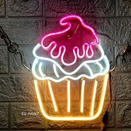 SG PRINT Cupcake Neon Sign Led Pink Warm White Neon Lights for Wall Decor Light Up Signs for Bakery Dessert Shop Resturant Bar Cafe Candyland Party Decorations(12X10) pink,white&warm white-image-15