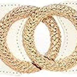 Fabric Elastic Waist Belt for Women Dresses Double Ring Design Stretchy Wide Belt for Ladies Saree - Free Size (LD137)-image-49