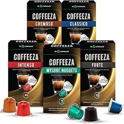 COFFEEZA Favorites Variety Pack Coffee Pods - 50 Aluminium Coffee Capsules - 275 Gm-image-42