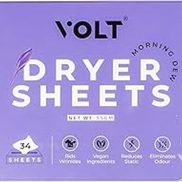 Dryer Sheets| Morning Dew Fragrance | For Tumble Dryer Laundry | Lavender, Fresh Fragrance, Eco friendly, 34 Count-28