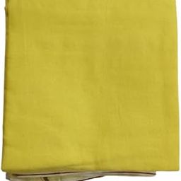 COTTON Mens Single Colour Dhoti/Single Cotton Yellow Coloured Thin Dhoti Rangi Huyi 4.5M,Single(Piece -1)-picture-52
