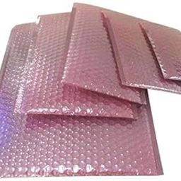 Sky=Anti Static Air Bubble Pouch for Hard Disk Mother Board Etc Fragile Item Packing Bag Zip Lock Size [200X250 MM] Pack of 20 [PCS] in Side ESD Pink AIR Bubble Bag Out Side ESD Bag with Zip Lock-10