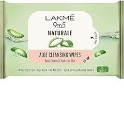 LAKMÉ 9To5 Natural Aloe Cleansing Wipes, 141 G-25