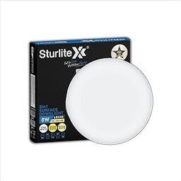 Sturlite Lexxo 8W (3in1) Round LED Surface Light| Warm, Neutral & Cool White Color Temperature | 640 Lumens with CRI Tech for Accurate Color Representation - (Pack of 1) LED Bulb-picture-18